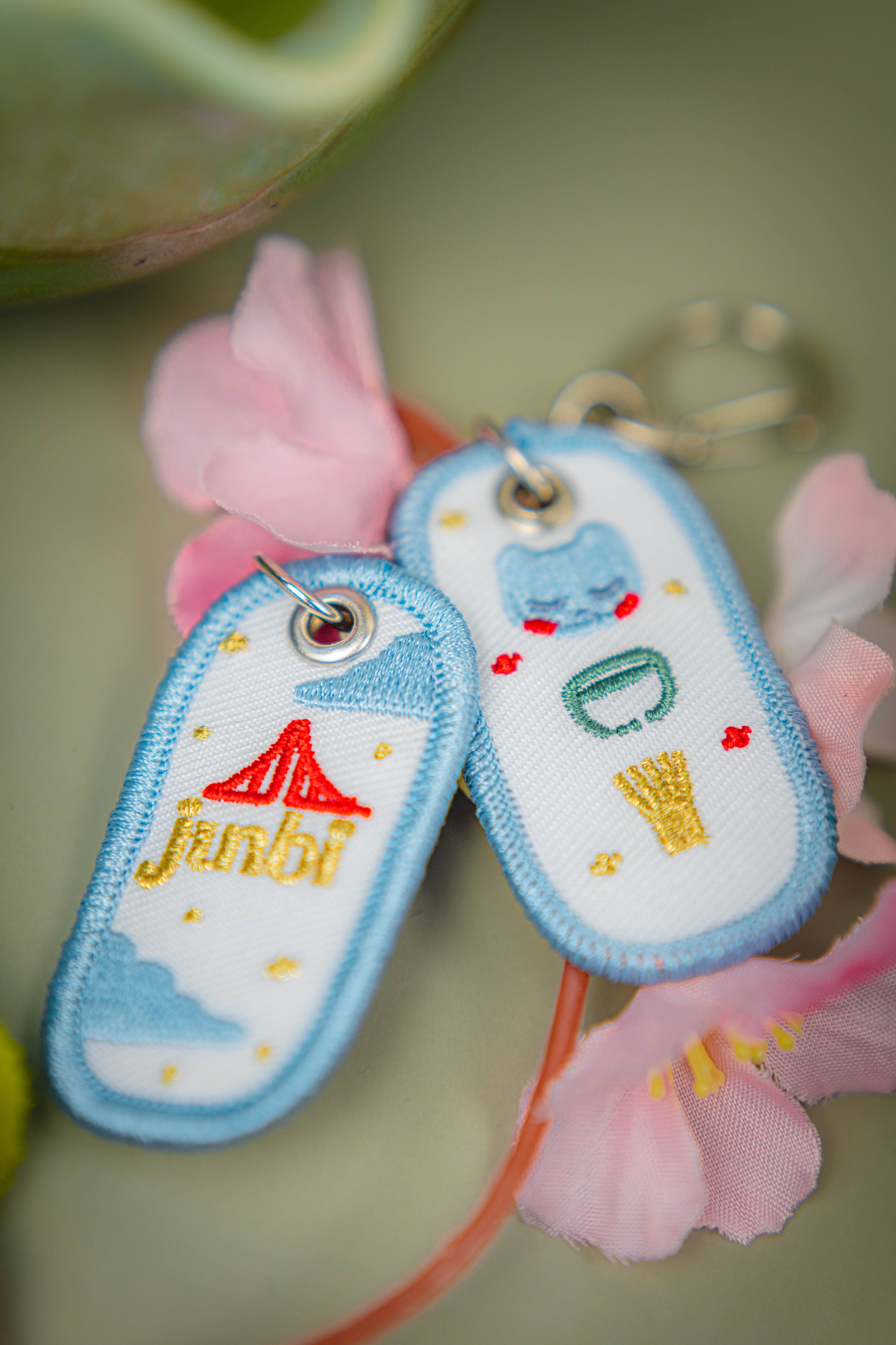 JUNBI x Notebeans Stationery Jet Tag Keychain