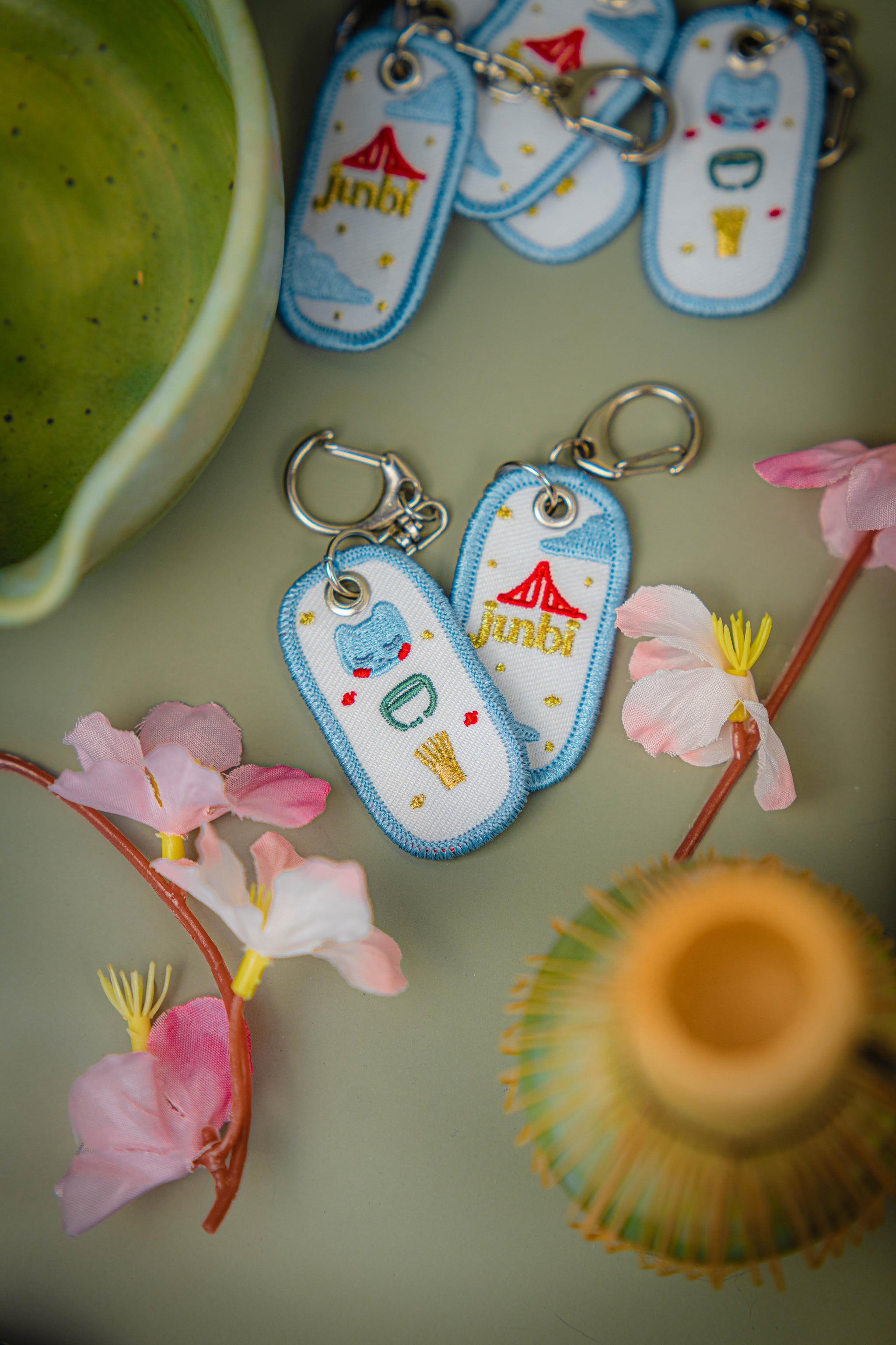 JUNBI x Notebeans Stationery Jet Tag Keychain