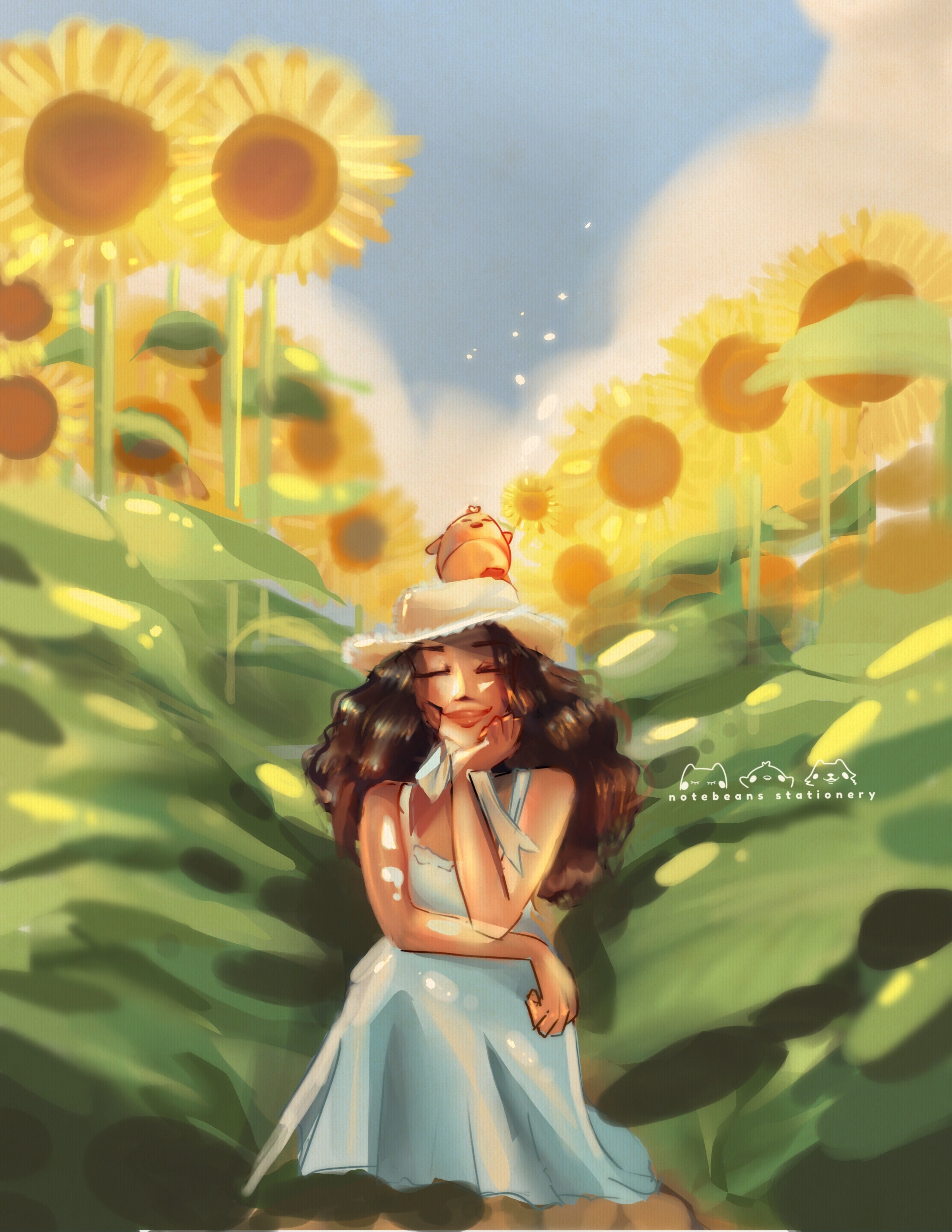 (NEW) Vertical Large Art Prints - Notebeans Stationery Art Prints