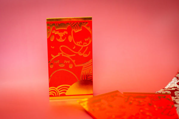 Lunar New Year Red Envelopes - Grand and Gold Design (1-Pack)