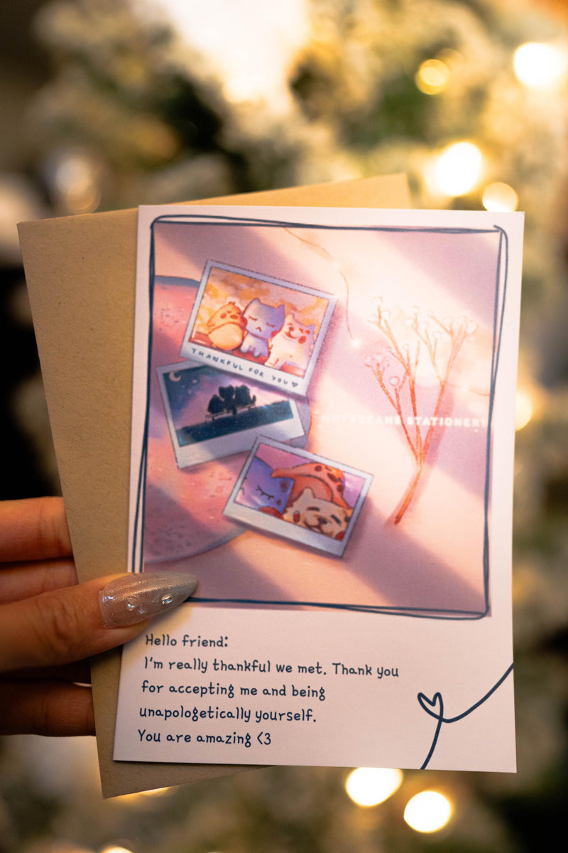 Greeting Card | "Polaroid Friends"  | Gift Ideas