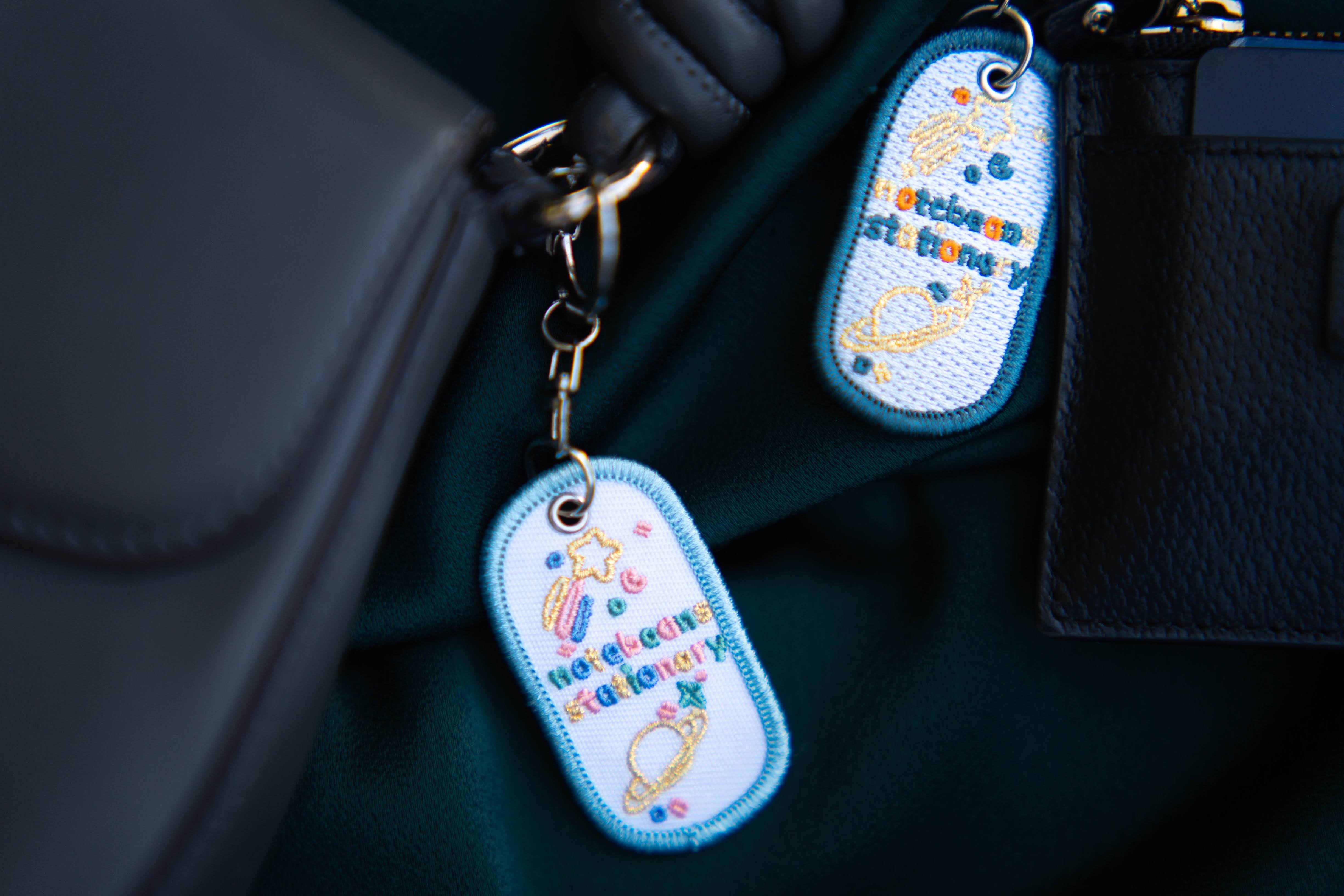 (NEW) Notebeans Stationery Jet Tag Keychain