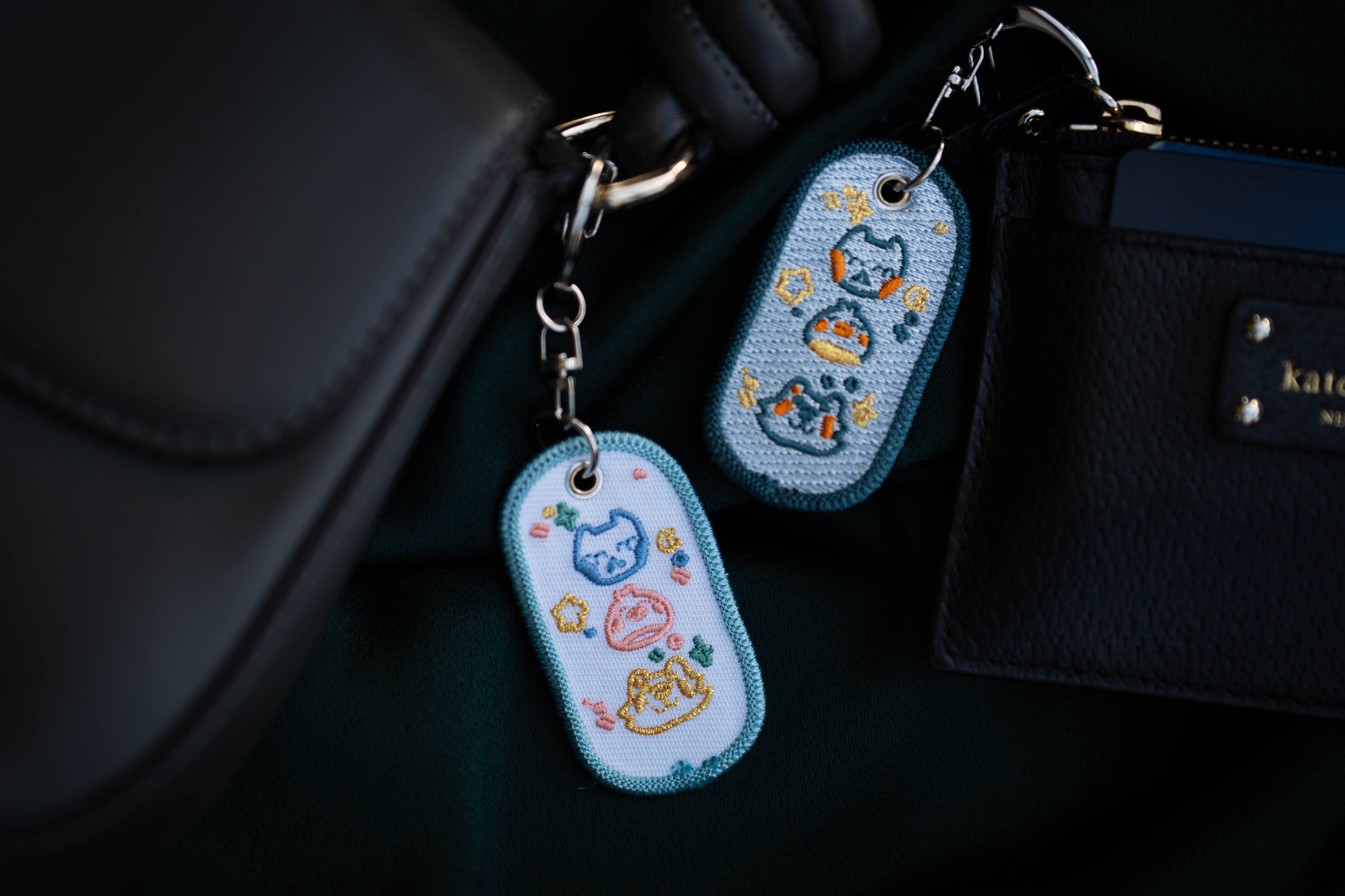 (NEW) Notebeans Stationery Jet Tag Keychain