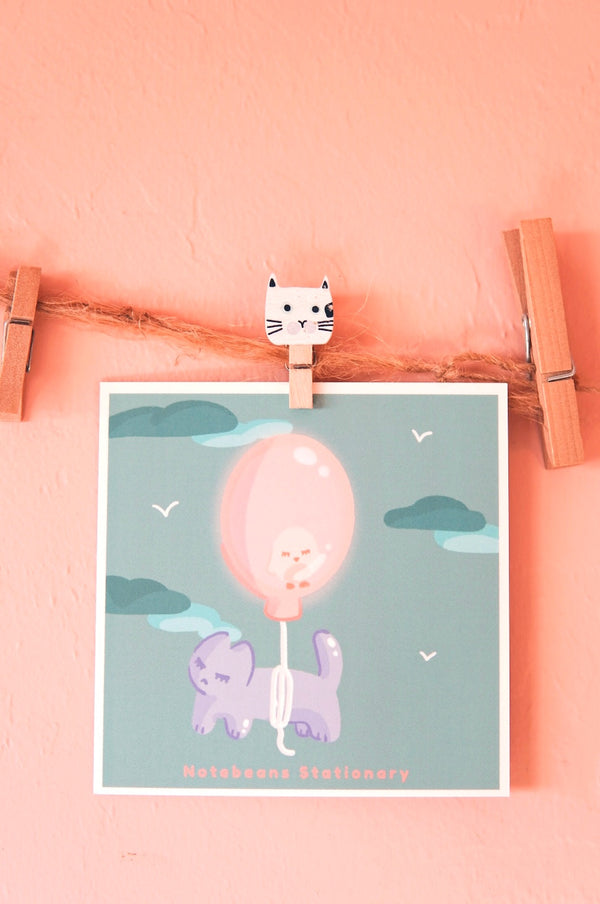 Kato and Paya Balloon Mini Art Print