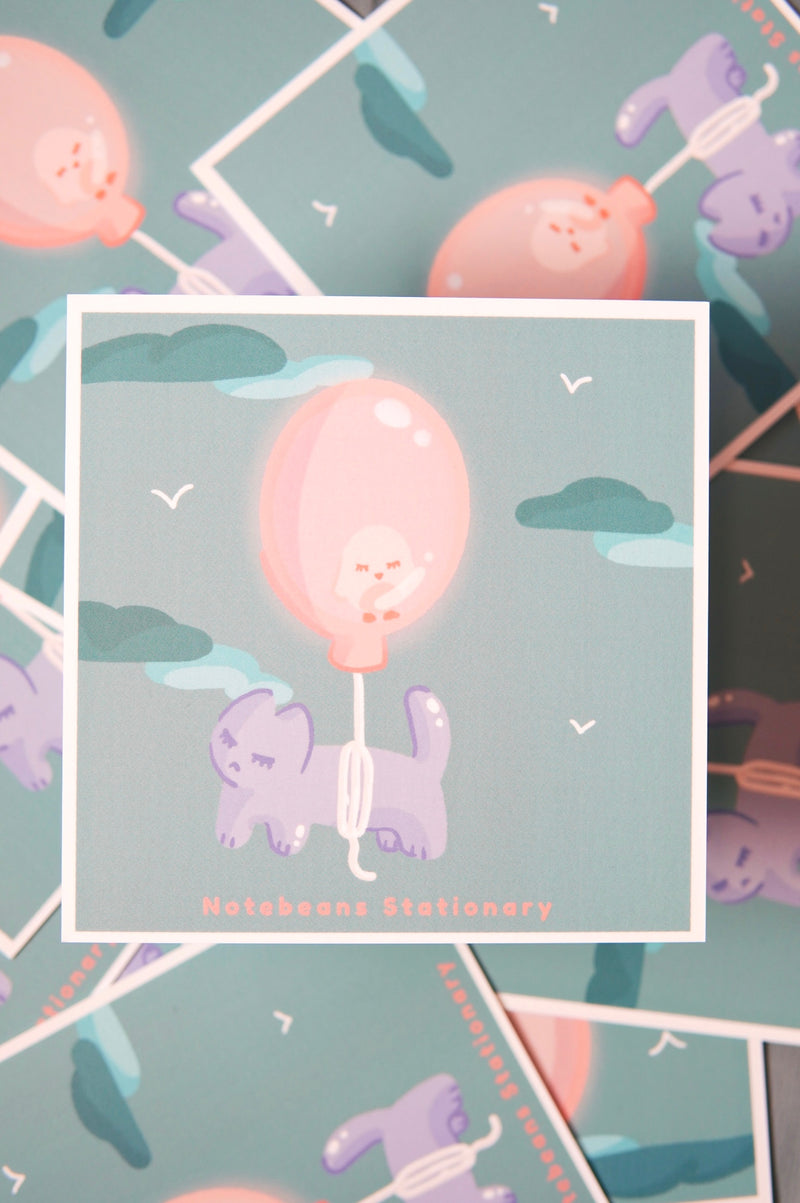Kato and Paya Balloon Mini Art Print