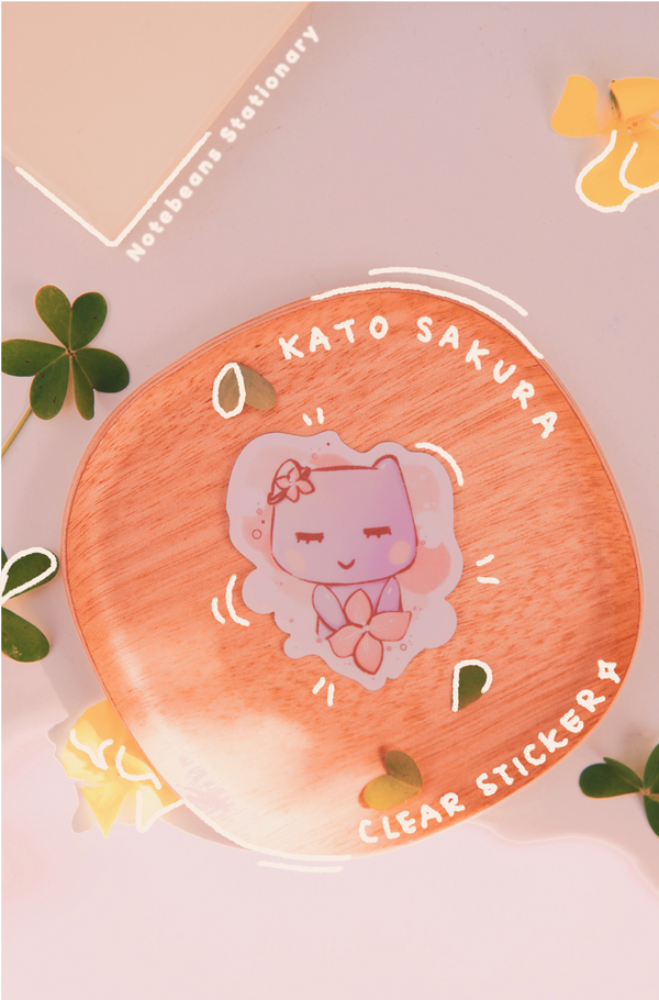 Kato Sakura Clear Sticker | Global Giving Donation
