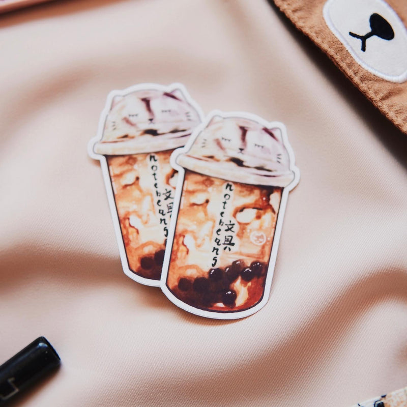 Cat Boba Sticker | Notebeans Stationery | Global Giving Donation