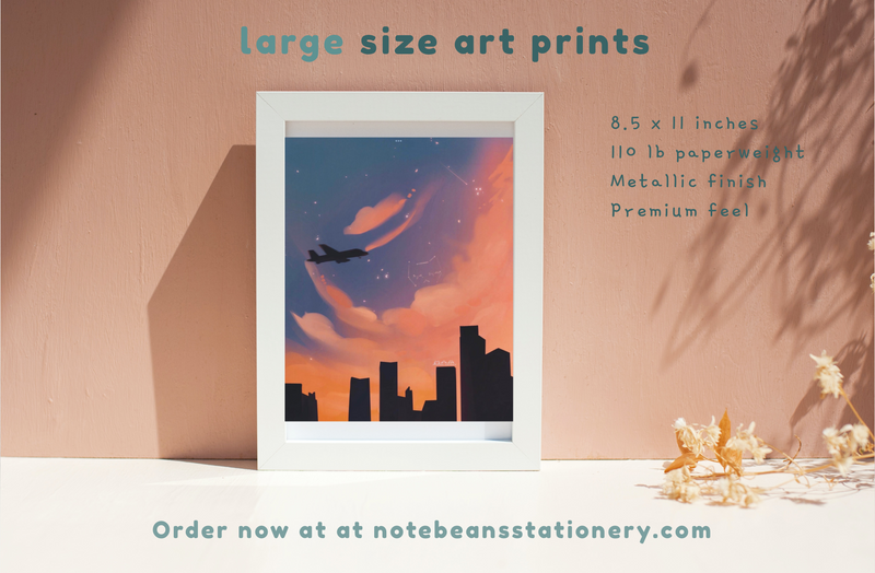 (New) Vertical Large Art Prints - Notebeans Stationery Art Prints