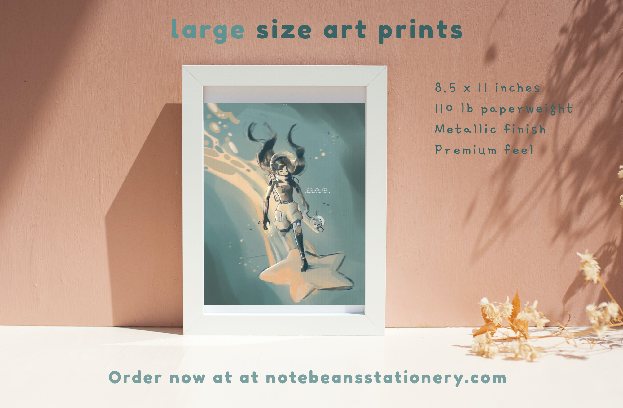 (NEW) Vertical Large Art Prints - Notebeans Stationery Art Prints