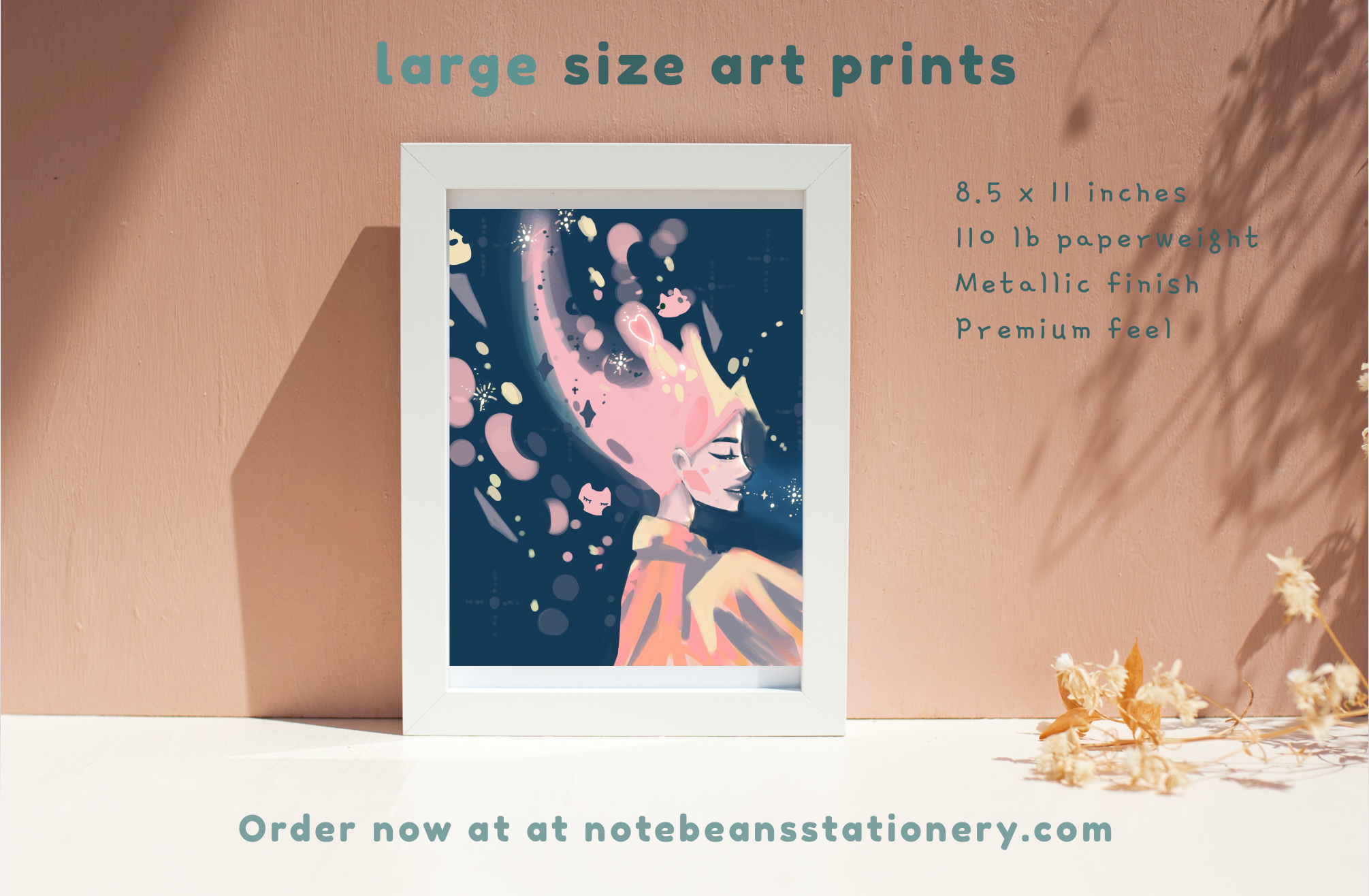 (NEW) Vertical Large Art Prints - Notebeans Stationery Art Prints