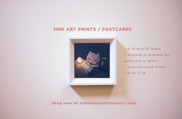 Square Illustration Postcards (Multiple Designs)